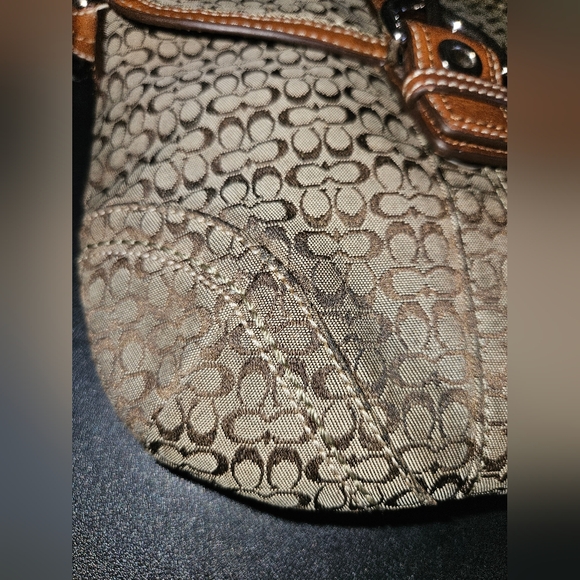 Vintage Coach Y2K Brown Mini C Signature Soho Buckle Crossbody Bag - Picture 11 of 12